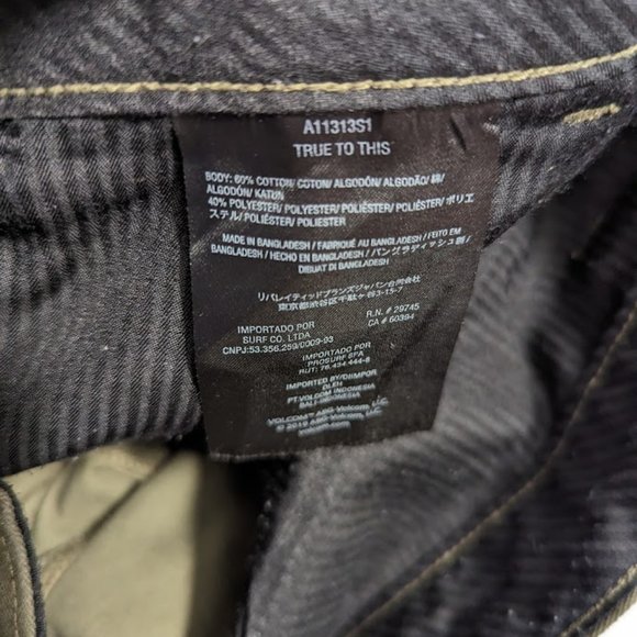 Volcom Frickin Modern Straight Chino Men’s Pants Green 36x31 - Picture 6 of 6